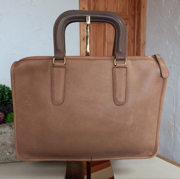 Coach Bonnie Cashin 1960-1970s, Portfolio, Slim-Zip bag in Putty. - Picture 13 of 14